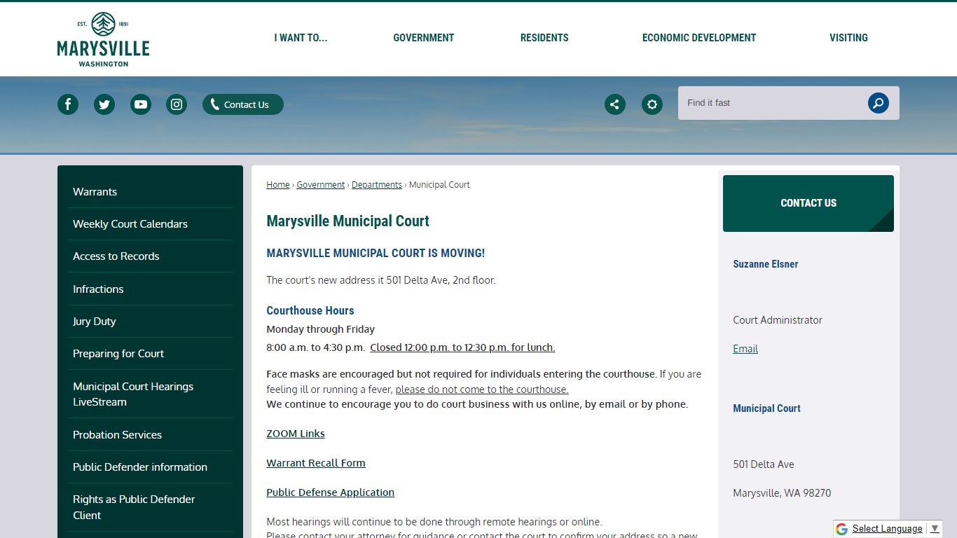 Marysville Municipal Court | Marysville, WA - Official Website